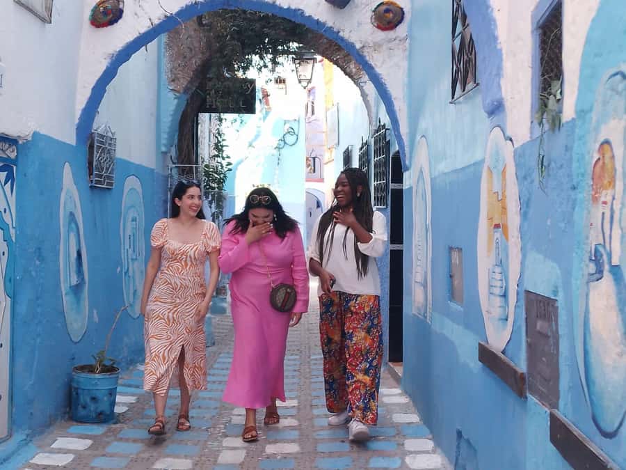 From Fez: Day Tour to the Blue Town of Chefchaouen - First look at the blue medina