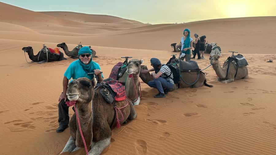 From Marrakech: 2 Days Desert trip back to Fes or Marrakech - The camel ride into Erg Chebbi