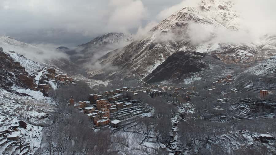 From Marrakech: 3-Day Mount Toubkal Climbing Trek - Food, mules, and the Berber mountain setting