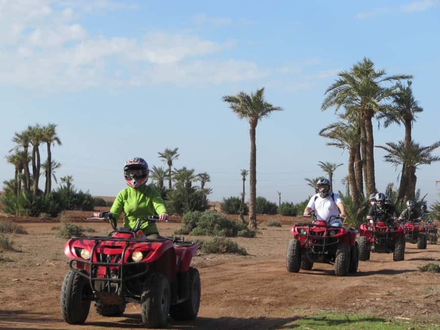 From Marrakech: Adventure Quad Ride in La Palmeraie - From Marrakech streets to the Palmeraie