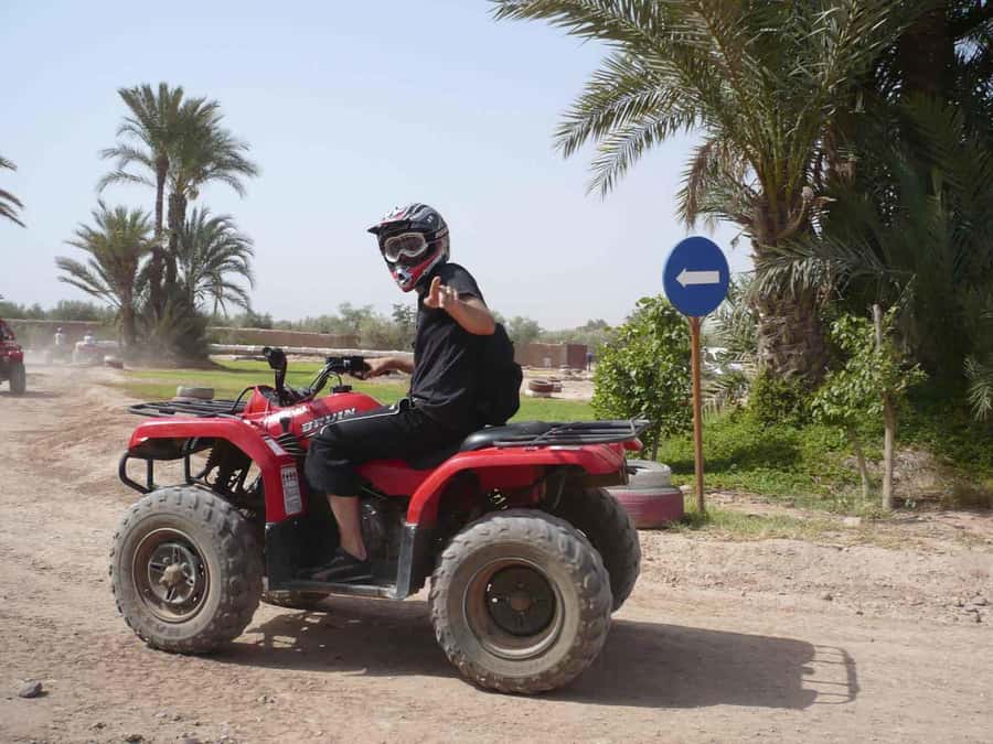 From Marrakech: Adventure Quad Ride in La Palmeraie - The 30-minute Moroccan tea break