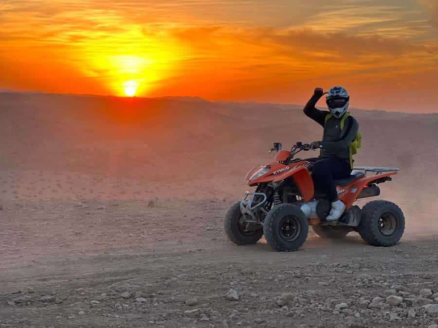 From Marrakech: Agafay Desert Quad Biking Tour with Transfer - The second route and the ride back
