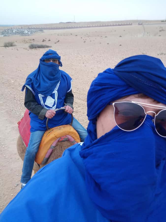 From Marrakech: Agafay Desert Sunset, Camel Ride, and Dinner - Mint tea and the first view of Agafay