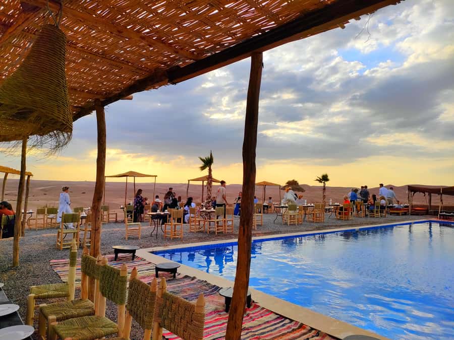 From Marrakech: Agafay Desert Sunset Dinner with Live Show - Timing, temperature, and practical comfort