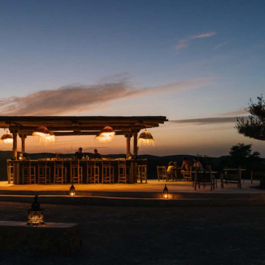 From Marrakech: Agafay Desert Sunset Dinner with Live Show - Mint tea and the first desert views