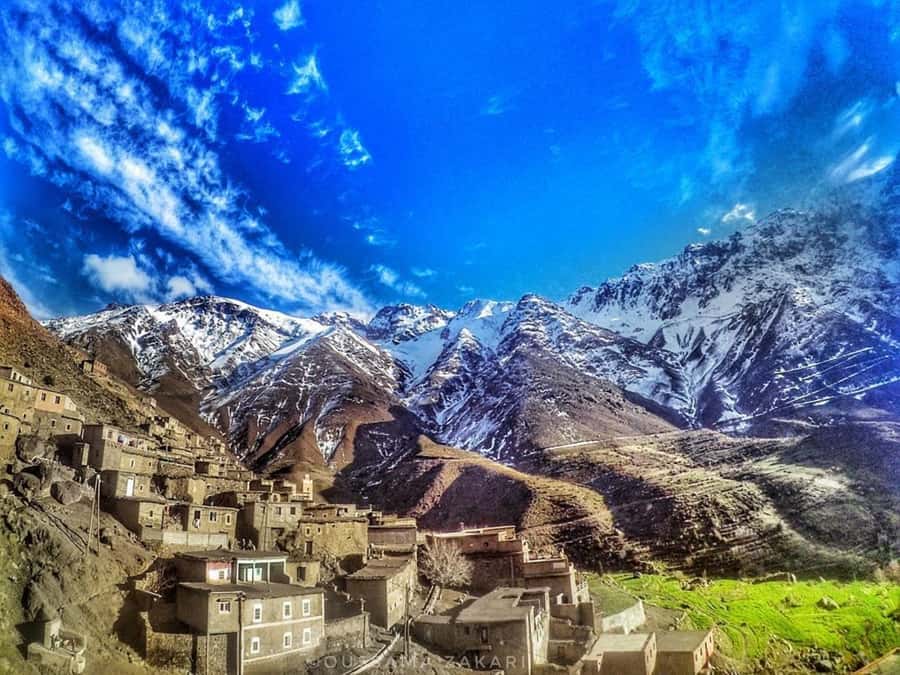 From Marrakech: Atlas Mountains and Berber Village Day Trip - A homemade Berber lunch with a mountain view