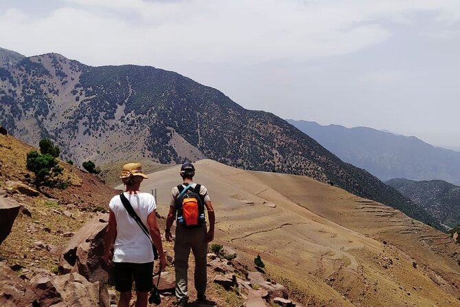 From Marrakech: Atlas Mountains Talamrout Summit day hike & Trek - Mint tea at Tizi n’Tamatert