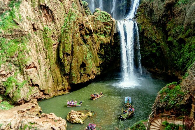 From Marrakech: Day Trip to Ouzoud Waterfalls Guided & Boat Ride - Lunch beside the falls