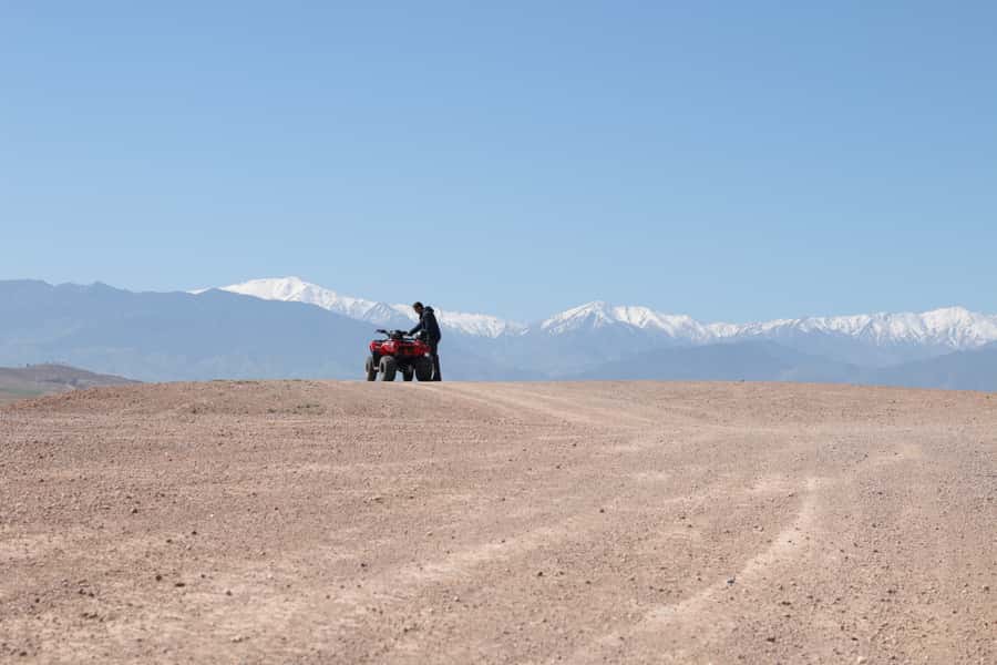 From Marrakech: Guided Quad Biking Tour in Agafay Desert - The Lalla Takerkoust Lake viewpoint