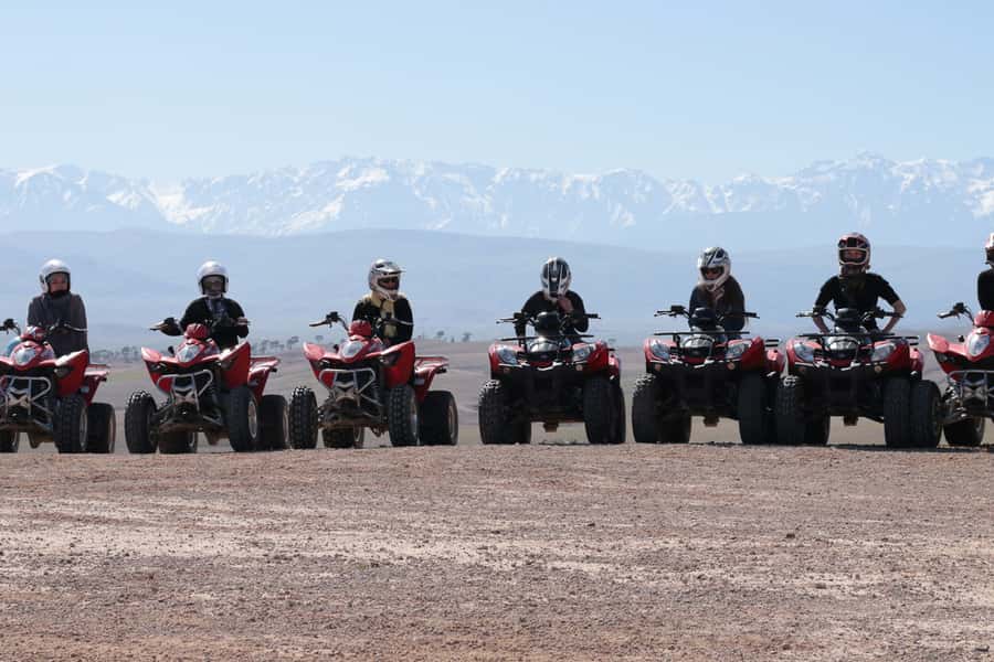 From Marrakech: Guided Quad Biking Tour in Agafay Desert - Mint tea, crêpes, and the local break