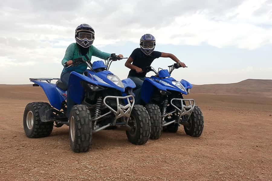 From Marrakech: Guided Quad Biking Tour in Agafay Desert - Learning the quad before the rough tracks