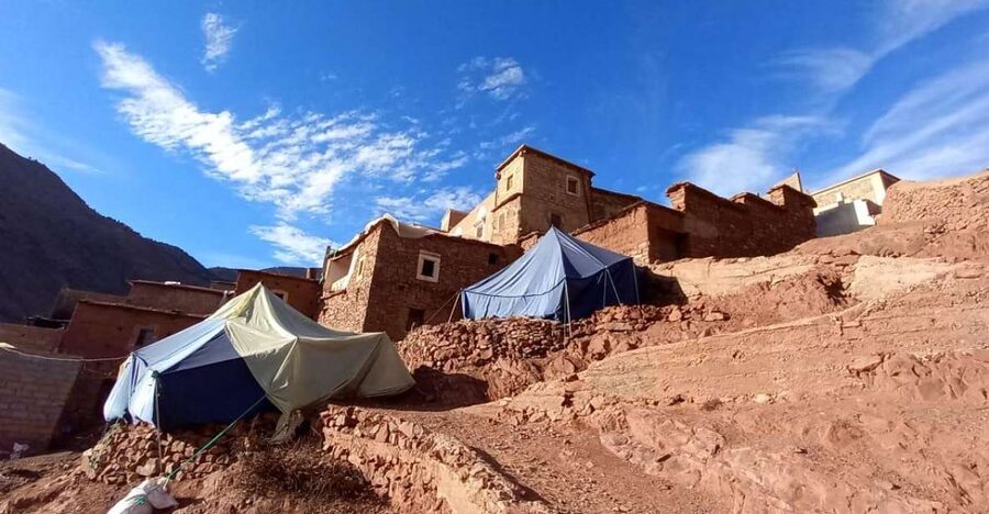 From Marrakech: Ouzoud Waterfalls Guided Hike and Boat Tour - A short boat ride beneath the falling water