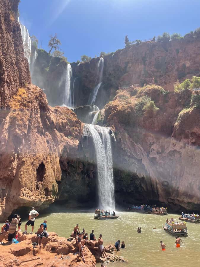 From Marrakech: Ouzoud Waterfalls Guided Hike and Boat Trip - The stair climb and return to Marrakech