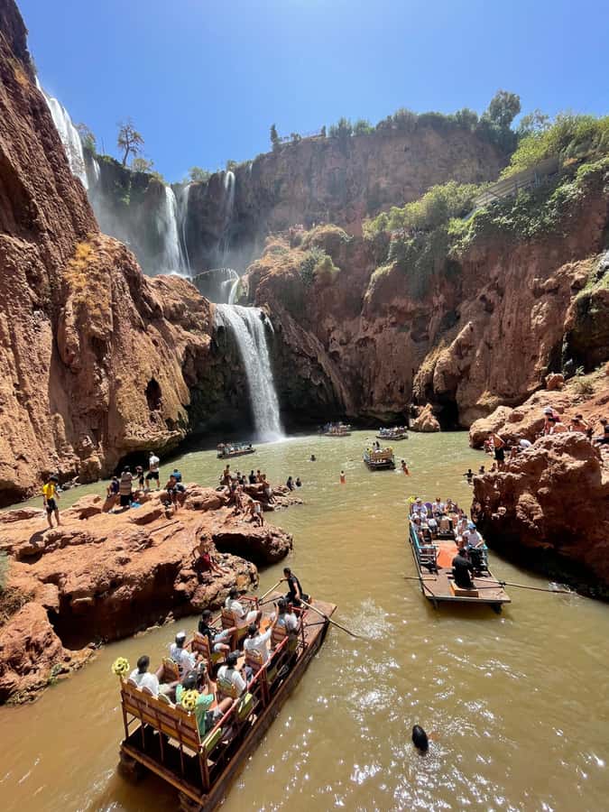 From Marrakech: Ouzoud Waterfalls Guided Hike and Boat Trip - The short traditional boat ride
