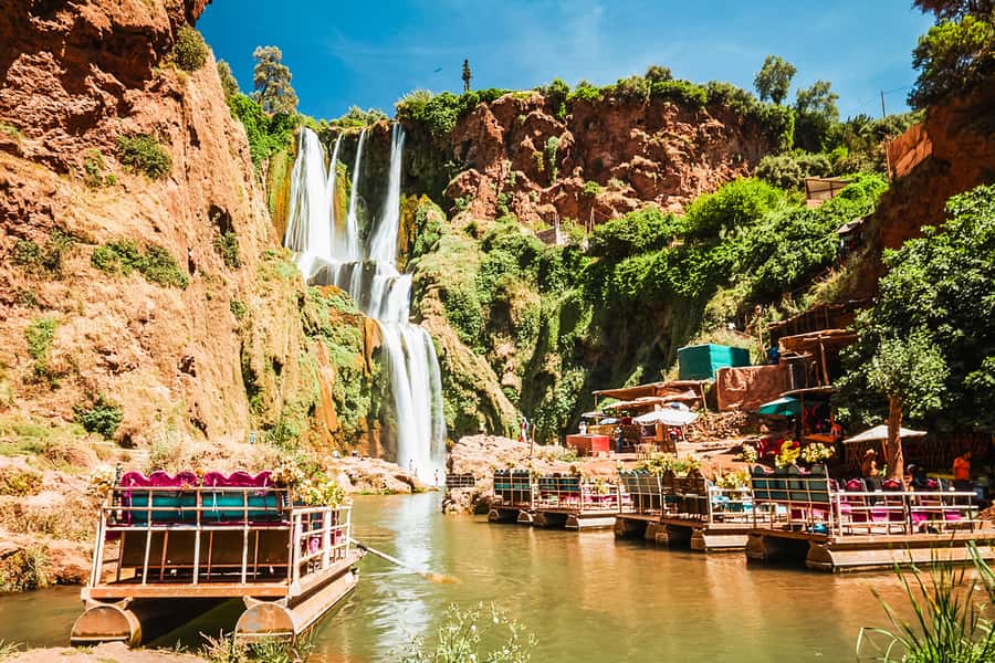 From Marrakech: Ouzoud Waterfalls Guided Tour & Boat Ride - Lunch with a waterfall view