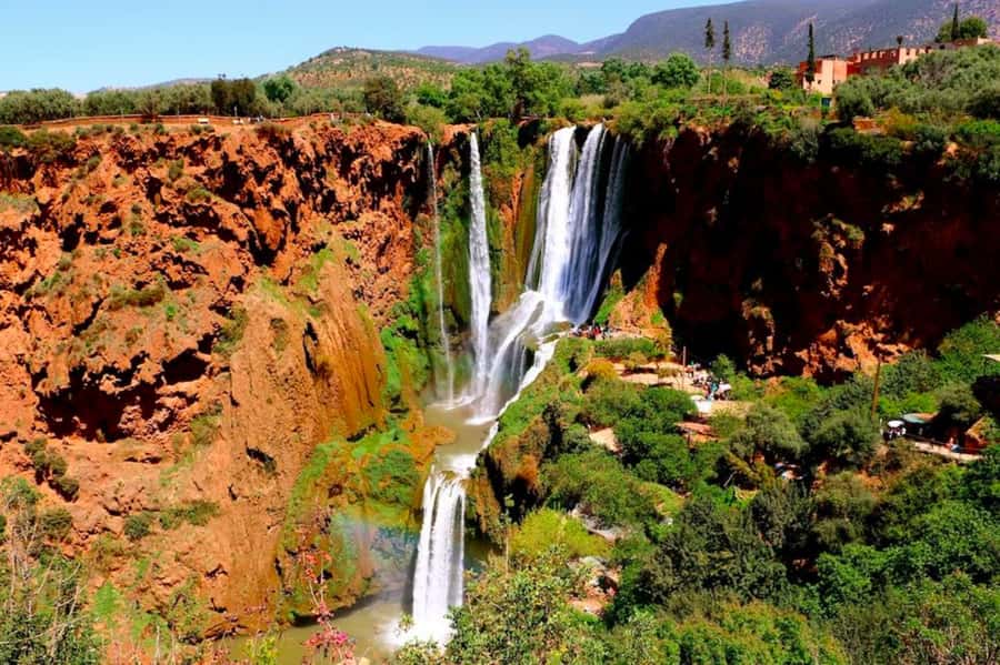 From Marrakech: Ouzoud Waterfalls Local Guided and Boat Ride - The boat ride below the falls
