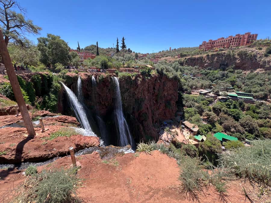 From Marrakech: Ouzoud Waterfalls Local Guided and Boat Ride - Lunch overlooking the valley