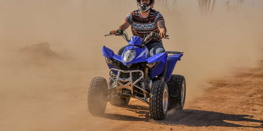 From Marrakech: Palm Grove Quad Bike Tour with Mint Tea - Photo stops that break up the riding