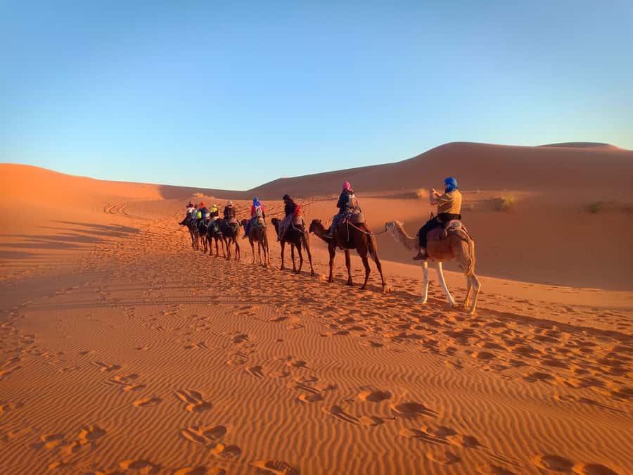 From Marrakech to Merzouga Erg Chebbi: 4-Day Desert Tour - Day two: Todra Gorge, Tinghir, and the orange Erg Chebbi dunes