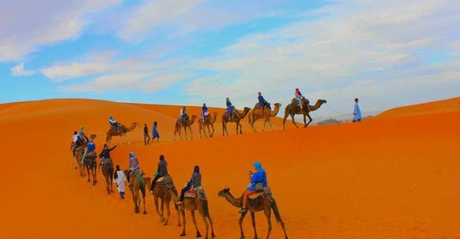 From Marrakesh: 2-Day Desert Zagoura Tour - The first camel ride to camp