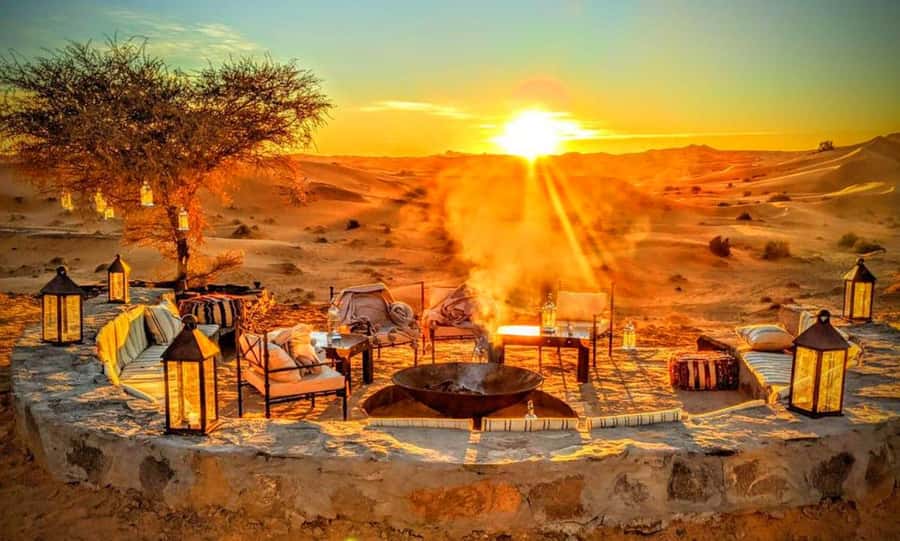 From Marrakesh Agafay Desert Dinner & Sunset, and Camel Ride - Leaving Marrakesh for Agafay’s rocky hills