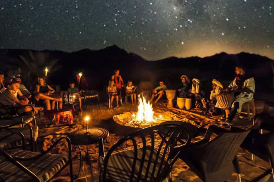 From Marrakesh Agafay Desert Dinner & Sunset, and Camel Ride - A brief camel ride along an old Berber path