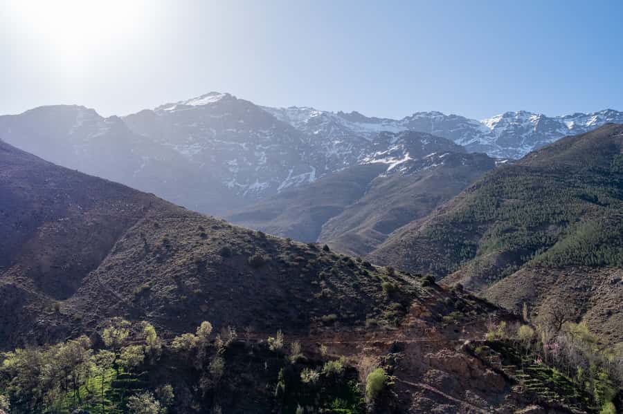 From Marrakesh: Atlas Mountains Talamrout Summit Day Hike - The first climb through Tamatert Valley
