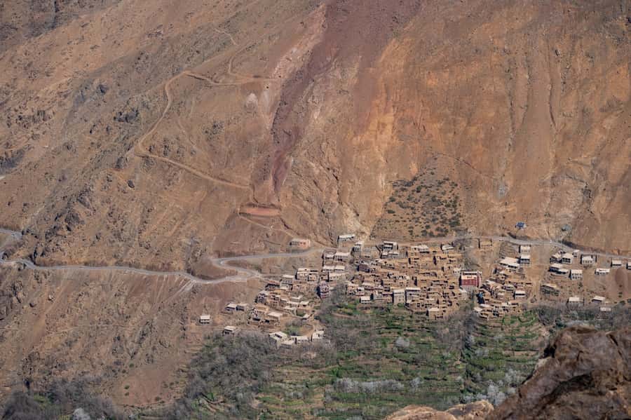 From Marrakesh: Atlas Mountains Talamrout Summit Day Hike - Reaching Imlil at 1,740 meters