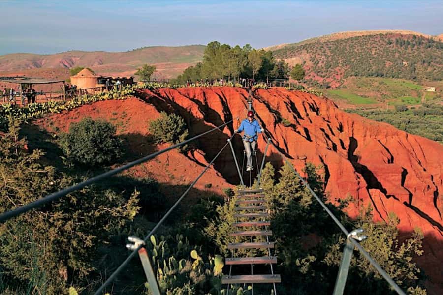 From Marrakesh: Zip-Line & Hike in the Atlas Mountains - Lunch with a view in the Berber valley