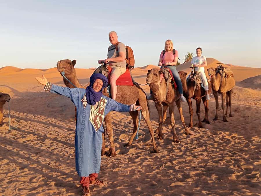 From Merzouga: Overnight Camel Trek over Erg Chebbi Dunes - Sunset, sandboarding, and time to slow down