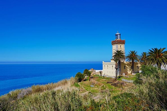 From Tangier: Cap Spartel and Hercules Cave with Camel Ride - Cap Spartel and the lighthouse above the Strait