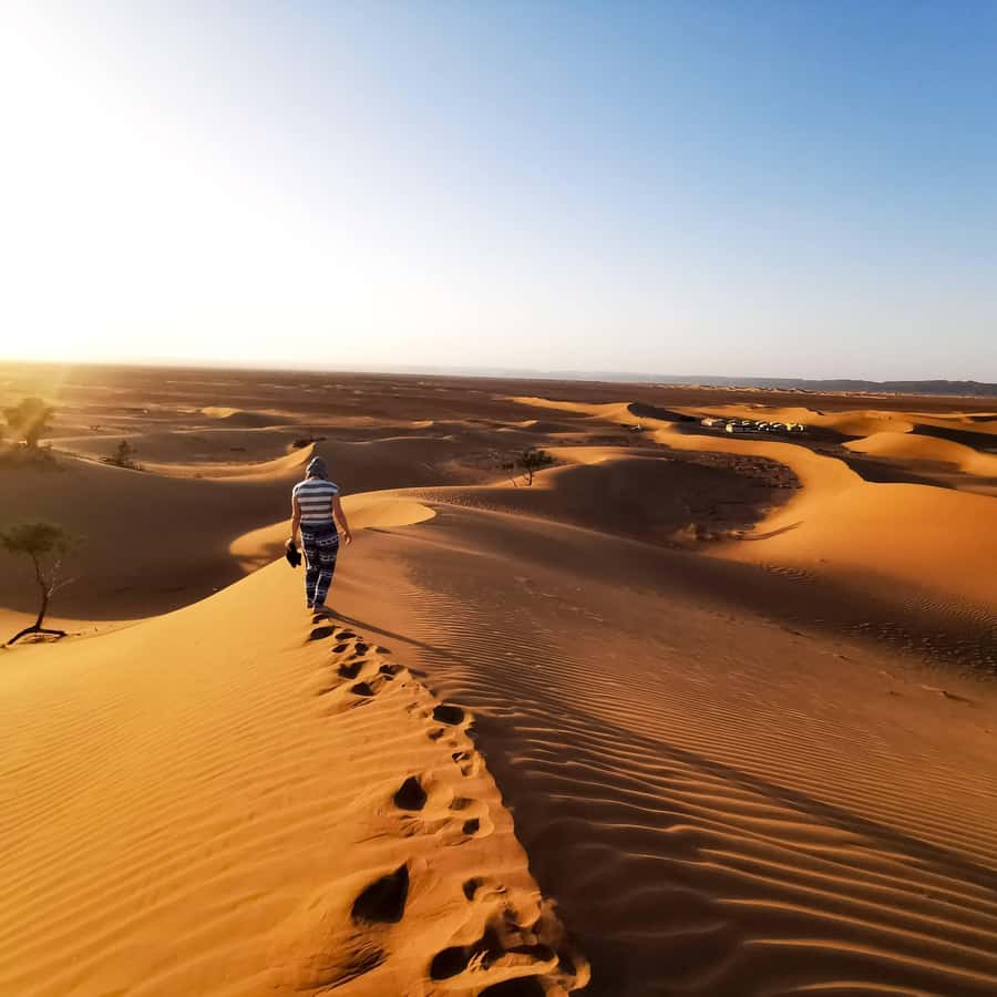 From Zagora: Overnight Desert Tour to Erg Chigaga Camel ride - Leaving Zagora for the M’Hamid road