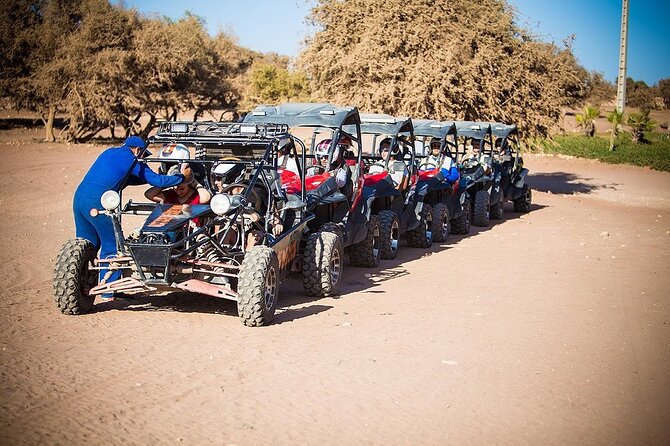 Fun buggies in Agadir Forest and Beach Dunes - From Agadir hotels to the riding base