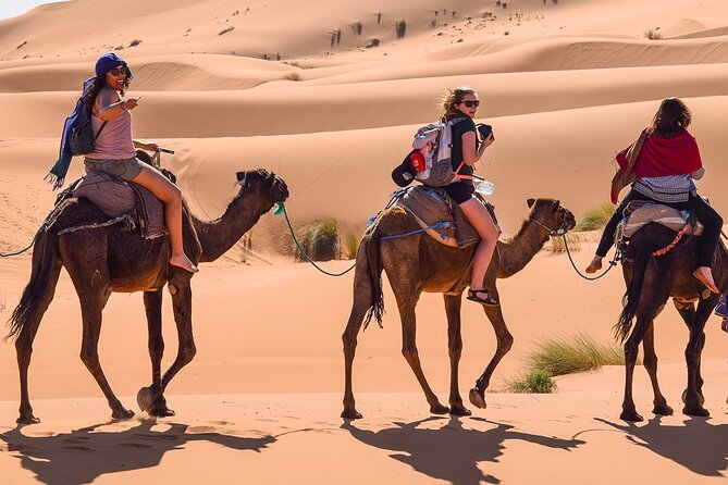 Group 3-Day Marrakech to Merzouga Desert Tour - Arriving in Merzouga and riding into Erg Chebbi