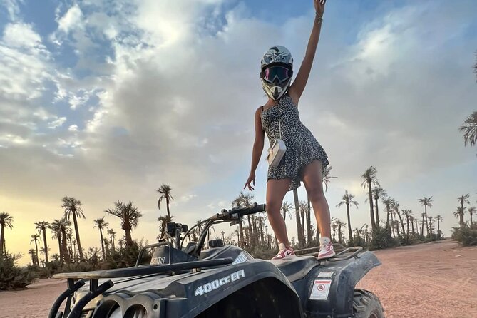 Half-day quad bike in the palmgrove & rock desert - The Berber village and mint-tea stop