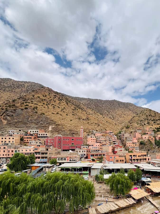 imlil valley atlas mountains guided walk & lunch with locals - Imlil village and the road toward Aroumd