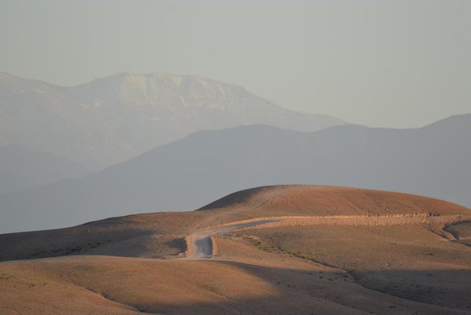 Luxury private day trip - Atlas Mountains, Agafay Desert & camels - Lunch with an Atlas view