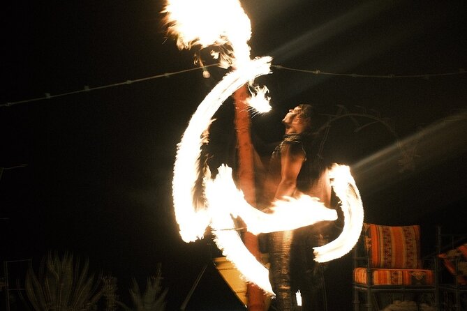 Magical dinner and sunset in Agafay desert - A Moroccan dinner under stars or canvas
