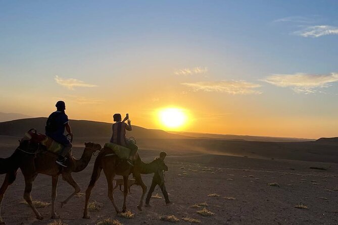 Magical dinner, sunset, music and fire show in Agafay desert - Berber music, dancing, and the fire show