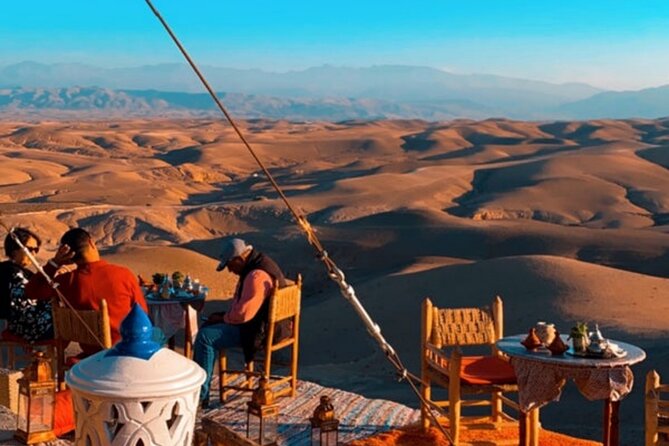 Marical dinner and camel ride at sunset in Desert of Marrakech - The one to two hour walk to waterfalls and villages