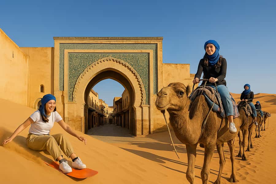 Marrakech: 3-Day Trip to Fez with Sandboarding & Camel Ride - Day two: Todra Gorge before the Sahara