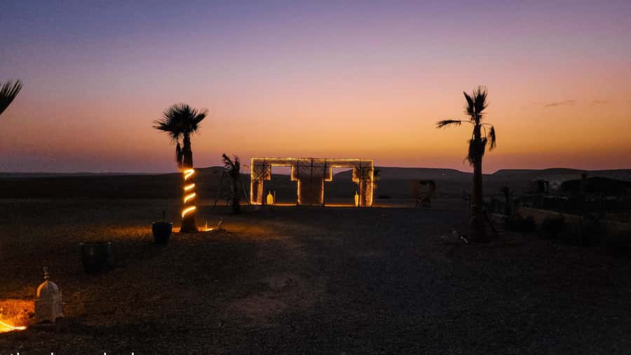Marrakech: Agafay Camel Ride & Dinner with Fire Show Tour - Key points to know before booking