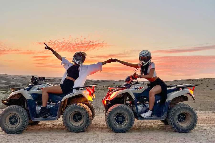 Marrakech: Agafay Desert: Camel ride Quad Bike, Dinner show - Cooling off beside the desert pool