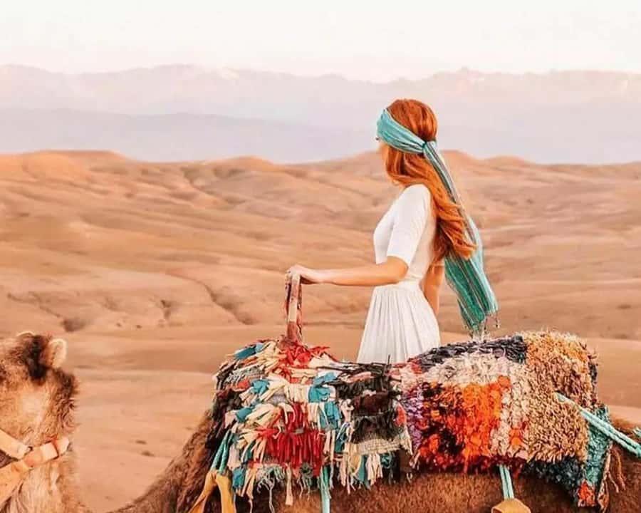Marrakech: Agafay Desert Camel Rides, Dinner and Fire Show - Leaving Marrakech for the rocky Agafay Desert