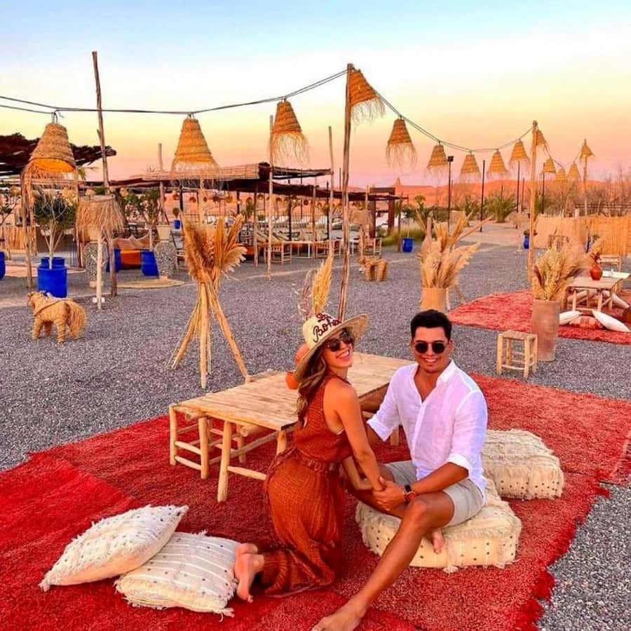 Marrakech: Agafay Desert Camp Lunch with Camel Ride and Pool - Pool time in a desert setting