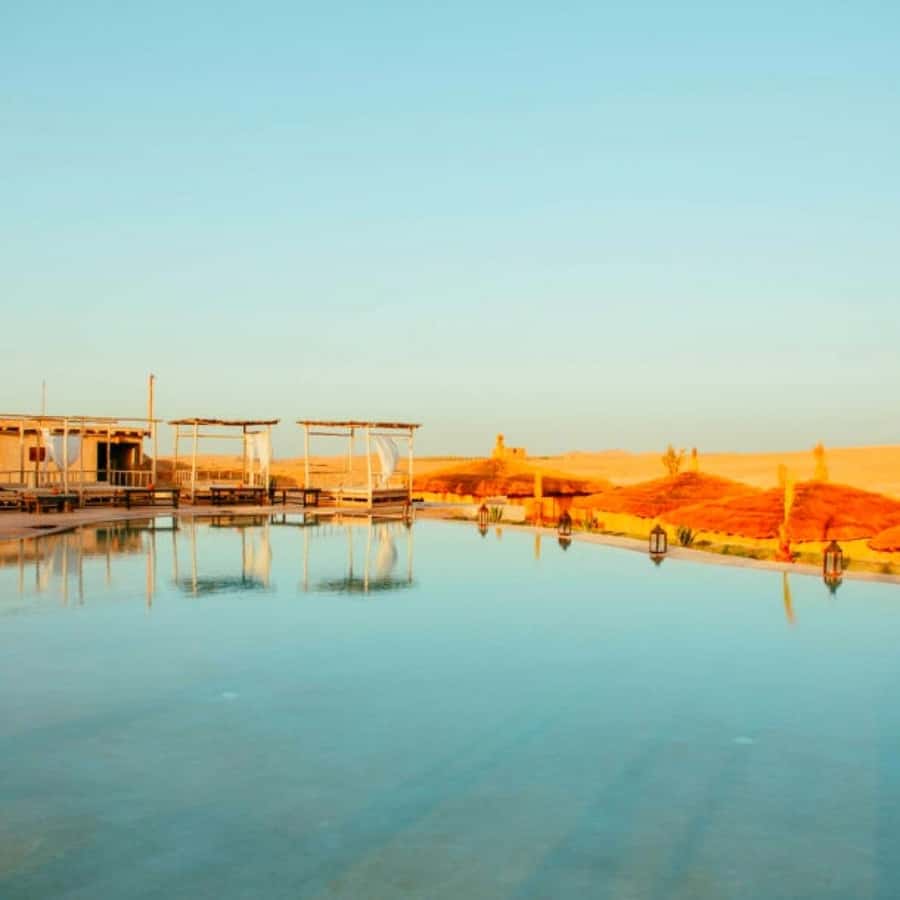 Marrakech: Agafay Desert Camp Lunch with Camel Ride and Pool - What $39 gets you