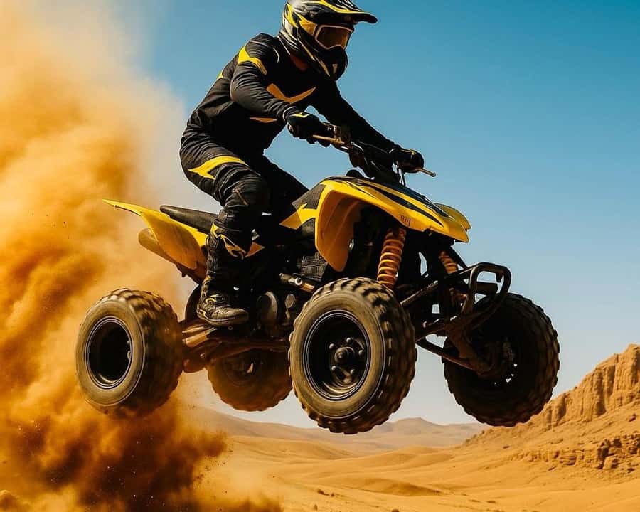 Marrakech: Agafay Desert Dinner Show with Quad Bike & Camel - Pickup from Marrakech and the drive out
