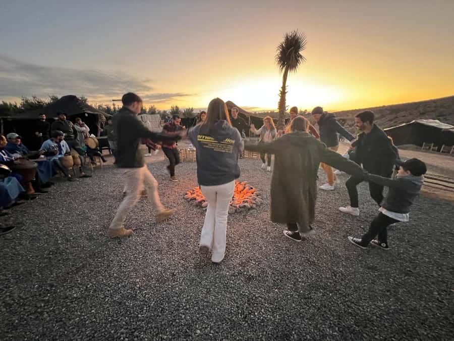Marrakech: Agafay Desert Dinner Show with Sunset Camel Ride - Transport, guides, and pickup details
