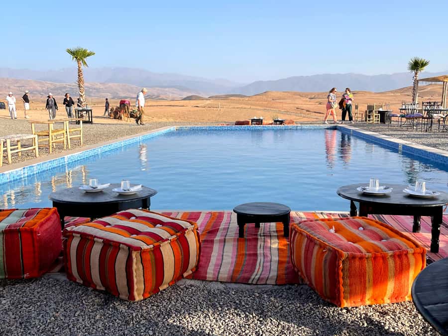 Marrakech: Agafay Desert, Lunch, Camel Ride, & Swimming Pool - The argan oil cooperative stop