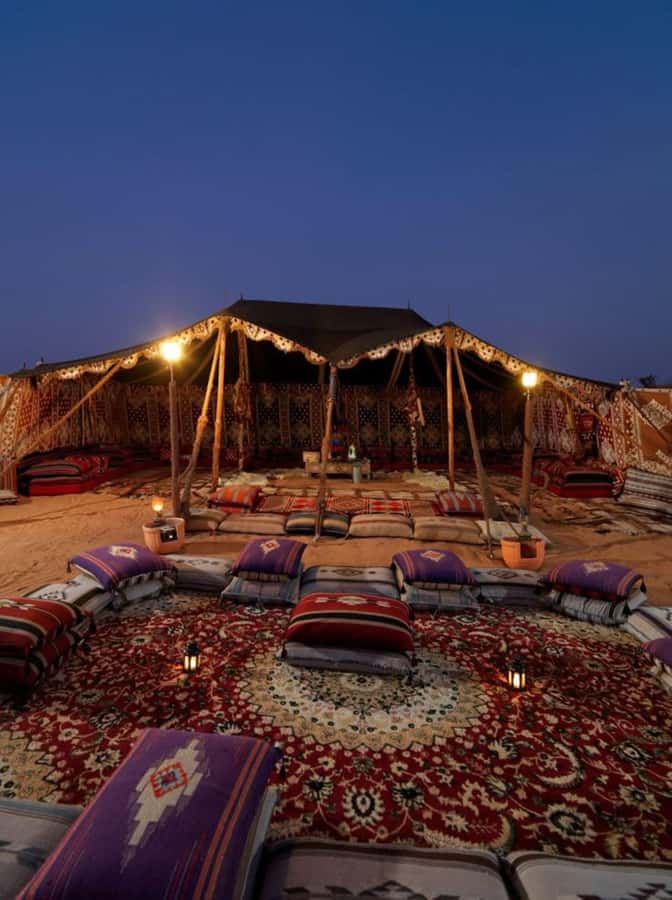 Marrakech: Agafay Desert Magic Sunset Dinner & Live Show - Arriving at the Agafay camp before sunset